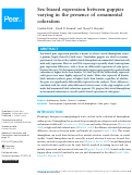 Cover page: Sex-biased expression between guppies varying in the presence of ornamental coloration