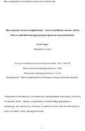 Cover page: Micro-structure in micro-neighborhoods: A new social distance measure, and its effect on individual and aggregated perceptions of crime and disorder