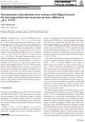 Cover page: Measurements of production cross sections of the Higgs boson in the four-lepton final state in proton-proton collisions at s=13TeV.