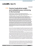 Cover page: Passive longitudinal weight and cardiopulmonary monitoring in the home bed