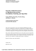 Cover page: Dynamic All-Red Extension at Signalized Intersection: Probabilistic Modeling and Algorithm