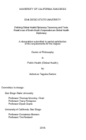 Cover page: Defining Global Health Diplomacy Taxonomy and Tools: Brazil’s use of South-South Cooperation as Global Health Diplomacy