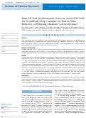 Cover page: Phase I/II Trial of Labetuzumab Govitecan (Anti-CEACAM5/SN-38 Antibody-Drug Conjugate) in Patients With Refractory or Relapsing Metastatic Colorectal Cancer