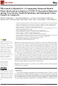 Cover page: MivacunaLA (MyshotLA): A Community-Partnered Mobile Phone Intervention to Improve COVID-19 Vaccination Behaviors among Low-Income, Spanish-Speaking, and Immigrant Latino Parents or Caregivers