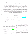 Cover page: Section on prospects for dark matter detection of the white paper on the status and future of ground-based TeV gamma-ray astronomy.