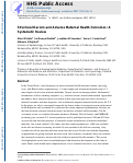 Cover page: Structural racism and adverse maternal health outcomes: A systematic review.