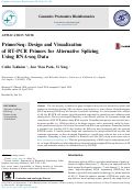 Cover page: PrimerSeq: Design and Visualization of RT-PCR Primers for Alternative Splicing Using RNA-seq Data