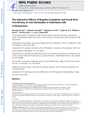 Cover page: The interactive effects of negative symptoms and social role functioning on suicide ideation in individuals with schizophrenia