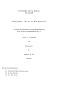 Cover page: Average Distance Functions and Their Applications