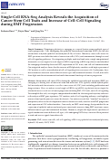 Cover page: Single-Cell RNA-Seq Analysis Reveals the Acquisition of Cancer Stem Cell Traits and Increase of Cell–Cell Signaling during EMT Progression