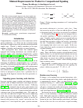 Cover page: Minimal Requirements for Productive Compositional Signaling