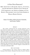 Cover page: A New Path Forward? How Attention to Economic, Social, Cultural, and Environmental Rights Could Increase U.S. Indigenous and African-American Civil Society Engagement with the Inter-American Human Rights System