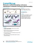 Cover page: Molecular conflicts disrupting centromere maintenance contribute to Xenopus hybrid inviability