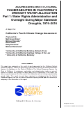 Cover page of Addressing Institutional Vulnerabilities in California’s Drought Water Allocation, Part 1: Water Rights Administration and Oversight During Major Statewide Droughts, 1976–2016