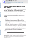 Cover page: Relationship Between Personality Measures and Perceived Mental Fatigability.