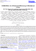 Cover page: COSMOGRAIL: the COSmological MOnitoring of GRAvItational Lenses