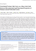 Cover page: Overlooked Tertiary Sulci Serve as a Meso-Scale Link between Microstructural and Functional Properties of Human Lateral Prefrontal Cortex
