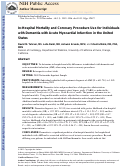 Cover page: In-hospital mortality and coronary procedure use for individuals with dementia with acute myocardial infarction in the United States.