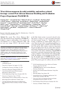 Cover page: West African monsoon decadal variability and surface-related forcings: second West African Monsoon Modeling and Evaluation Project Experiment (WAMME II)