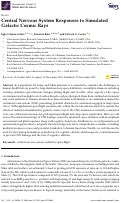 Cover page: Central Nervous System Responses to Simulated Galactic Cosmic Rays
