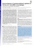 Cover page: Dual mechanisms of posttranscriptional regulation of Tet2 by Let-7 microRNA in macrophages