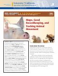 Cover page: Bio-Security in 4-H Animal Science 3A: Maps, Good Recordkeeping, and Tracking Animal Movement.