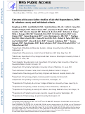 Cover page: Genome‐wide association studies of alcohol dependence, DSM‐IV criterion count and individual criteria