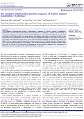 Cover page: The complete mitochondrial genome sequence of Dodona eugenes (Lepidoptera: Riodinidae)