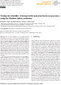 Cover page: Testing the reliability of interpretable neural networks in geoscience using the Madden–Julian oscillation