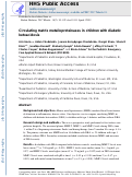 Cover page: Circulating matrix metalloproteinases in children with diabetic ketoacidosis