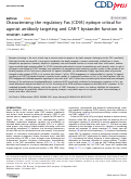 Cover page: Characterizing the regulatory Fas (CD95) epitope critical for agonist antibody targeting and CAR-T bystander function in ovarian cancer.