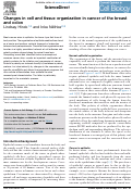 Cover page: Changes in cell and tissue organization in cancer of the breast and colon