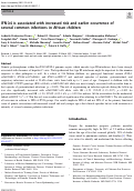 Cover page: IFN-λ4 is associated with increased risk and earlier occurrence of several common infections in African children