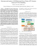 Cover page: Detection and Analyze of Off-Maximum Power Points of PV Systems Based on PV-Pro Modelling