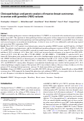 Cover page: Clinicopathologic and genetic analysis of invasive breast carcinomas in women with germline CHEK2 variants.