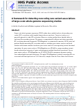 Cover page: A framework for detecting noncoding rare-variant associations of large-scale whole-genome sequencing studies