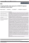 Cover page: A learning health system approach to COVID‐19 exposure notification system rollout