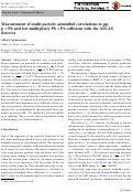 Cover page: Measurement of multi-particle azimuthal correlations in pp, p + Pb and low-multiplicity Pb + Pb collisions with the ATLAS detector