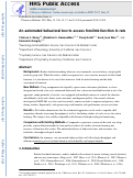 Cover page: An automated behavioral box to assess forelimb function in rats