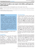 Cover page: Superficial morphea: case report, look-alikes, pathogenesis, and treatment