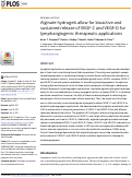 Cover page: Alginate hydrogels allow for bioactive and sustained release of VEGF-C and VEGF-D for lymphangiogenic therapeutic applications