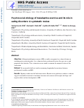 Cover page: Psychosocial etiology of maladaptive exercise and its role in eating disorders: A systematic review