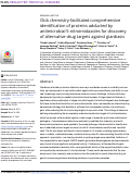 Cover page: Click chemistry-facilitated comprehensive identification of proteins adducted by antimicrobial 5-nitroimidazoles for discovery of alternative drug targets against giardiasis