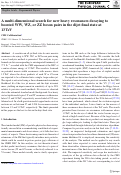 Cover page: A multi-dimensional search for new heavy resonances decaying to boosted WW , WZ , or ZZ boson pairs in the dijet final state at 13 Te