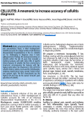 Cover page: CELLULITIS: A mnemonic to increase accuracy of cellulitis diagnosis