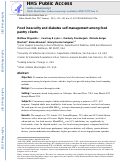 Cover page: Food insecurity and diabetes self-management among food pantry clients