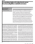 Cover page: A warming-induced reduction in snow fraction amplifies rainfall extremes