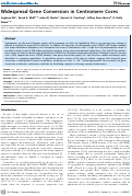 Cover page: Widespread Gene Conversion in Centromere Cores