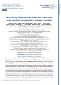 Cover page: Multi-century dynamics of the climate and carbon cycle under both high and net negative emissions scenarios