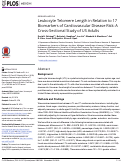 Cover page: Leukocyte Telomere Length in Relation to 17 Biomarkers of Cardiovascular Disease Risk: A Cross-Sectional Study of US Adults